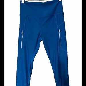 CALI active Sport blue  Cropped Legging Women’s Small